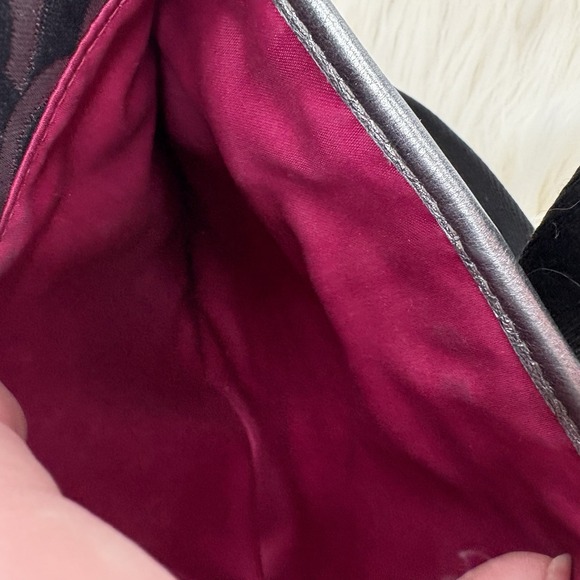 Coach 46802 Gunmetal/Black/Silver Crossbody Bag or Shoulder Purse - Picture 5 of 9